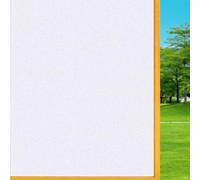 Pellicola Privacy per Finestre e Vetri 60 x 290 cm per Decorazione e La Tutela Della Vita Privata Pellicola Statica Non Adesiva di Finestra per Ufficio Bagno Camera, bianco opaco