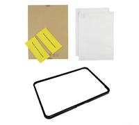 Pellicola proteggi schermo in vetro temperato, compatibile con TM7, include cornice nera in PC+ABS per protezione angoli e bordi, copertura trasparente anti-macchia e infrangibile