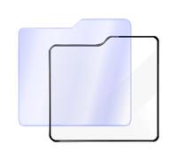 Pellicola proteggi schermo per Samsung Galaxy Z Flip 5, confezione da 2 pezzi, vetro temperato ad alta definizione, durezza 9H, a prova di bolle, antigraffio, facile da installare