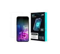 Pellicola protettiva - 3MK - iPhone 15 - 3 pezzi - Ultra-trasparente - Anti-urto