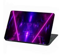 Pellicola protettiva autoadesiva per computer portatile laptop cover in vinile adesivo universal design astratto skin sticker (15″, LP17 Neon Light)