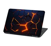 Pellicola protettiva autoadesiva per computer portatile laptop cover in vinile adesivo universal design astratto skin sticker (17″, LP67 Broken steel)