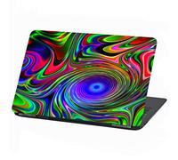Pellicola protettiva autoadesiva per computer portatile laptop cover in vinile adesivo universal design astratto skin sticker (15″, LP16 Neon Psychedelic)