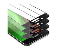Cadorabo 3x Pellicola Protettiva copertura completa compatibile con Samsung Galaxy J5 2017 in TRASPARENTE con NERO - Pacco di 3 Vetro di protezione del display con durezza 9H con 3D touch