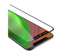 Cadorabo Pellicola Protettiva copertura completa compatibile con Xiaomi Pocophone F1 in TRASPARENTE con NERO - Vetro di protezione del display (Tempered) con durezza 9H con compatibilità 3D touch