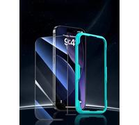 Pellicola protettiva classica per iPhone, confezione da 3, durezza 9H, in vetro temperato, protezione di grado militare, infrangibile, con telaio di installazione, alta trasparenza