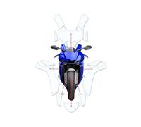 Pellicola protettiva contro i sassi PPF Pellicola per moto adatta per Yamaha YZF-R1 2020-2024 Lackschutzfolie Clear-PU