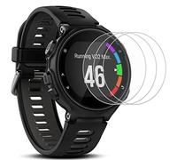 Pellicola Protettiva for Garmin Forerunner 735XT, AFUNTA 3 Pacchi Vetro Temperato Screen Protector Anti-graffio Alta Definizione Proteggi Schermo