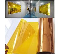 Pellicola protettiva in vetro giallo con blocco UV, larghezza 120 cm, pellicola adesiva per la prevenzione degli insetti, protezione bidirezionale dalle radiazioni UV, 5 m