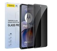 Pellicola protettiva in vetro temperato anti-spia per Motorola Moto G55, riconoscimento delle impronte digitali, durezza 9H, antigraffio, anti impronte digitali, confezione da 2