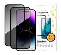 Pellicola protettiva in vetro temperato per la privacy per iPhone 17 / 16 Pro - 2 pezzi.
