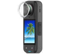 Pellicola protettiva in vetro temperato XiHAMA Premium per Insta360X5 - Elevata trasparenza, antigraffio, compatibile con Insta360X5, argento