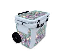 Pellicola protettiva lucida glitterata compatibile con Yeti Roadie 32 Wheeled Cooler - Occhi e denti - Copertura protettiva in vinile 3M di alta