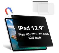 Pellicola protettiva magnetica per la privacy compatibile con iPad Pro 12,9" 2018-2022 (6a/5a/4a/3a generazione), facile da installare, filtro anti riflesso per luce blu, pellicola senza bolle nera
