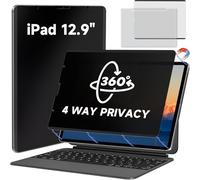 Pellicola protettiva magnetica per la privacy compatibile con iPad Pro 12,9" 2022-2018 (6a/5a/4a/3a generazione), schermo antiriflesso facile da installare, filtro per luce blu, pellicola di sicurezza
