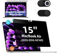 Pellicola protettiva magnetica per MacBook Air 15 pollici 2023-M2 A2941&2024-M3 A3114 Rimovibile Anti Glare Luce Blu, Mac Laptop Privacy Screen Foile Filtro Privacy Screen Foile Filtro Privacy