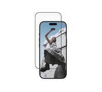 PELLICOLA PROTETTIVA PANZERGLASS SAFE. by PanzerGlass con cornice nera per iPhone 16 Pro e iPhone 17