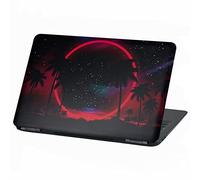 Pellicola protettiva per computer portatile Finest Folia con design spiaggia vacanza paradiso, adesiva, in vinile, adesivo per notebook (15 pollici, LP91 Neon Beach)