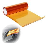 Pellicola protettiva per fanali, arancione, 30 x 120 cm, in PVC, resistente al calore, autoadesiva, per fanali posteriori, per lampade