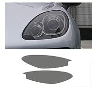 Pellicola Protettiva per fari Auto per Porsche Macan S Turbo 2014+, Adesivo in TPU Trasparente in Vinile Trasparente sfumato Nero fumé, 2014-2017 B
