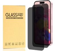 Pellicola protettiva per la privacy Hotpom compatibile con iPhone 16 Plus - Anti-spia, facile installazione, vetro temperato compatibile con le