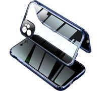 Pellicola protettiva per la privacy per iPhone 12 Pro Max, vetro temperato anti-spionaggio, custodia integrale antiurto con adsorbimento magnetico -