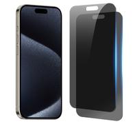 Pellicola protettiva per la privacy per iPhone 15, in vetro temperato anti-spia, antigraffio, copertura completa, facile da installare.
