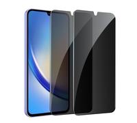 Pellicola protettiva per la privacy per Samsung Galaxy A34, pellicola in vetro temperato anti-spia, riconoscimento delle impronte digitali, durezza 9H, antigraffio, anti impronte digitali, confezione