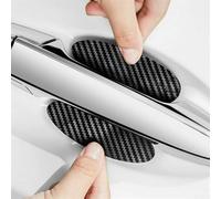 Pellicola protettiva per maniglia della portiera dell'auto, adesivi antigraffio impermeabili, struttura in fibra di carbonio 3D, protezione affidabile