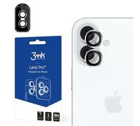 Pellicola protettiva per obiettivo per iPhone 16 3MK Lens Protection Pro Argento