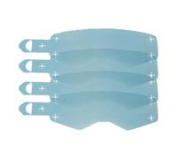 Pellicola protettiva per occhiali da moto, 4 pezzi, trasparente, ad alte prestazioni visive, per attività all'aperto, competizioni o guida quotidiana, previene i