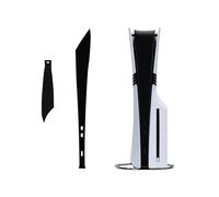 Pellicola protettiva per PS5 Pro Center per console PS5 Pro Digital & Disc Edition, pannello centrale antipolvere antigraffio (nero)