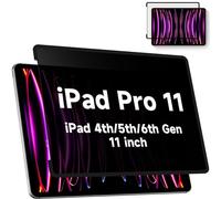 Pellicola protettiva per schermo privacy per iPad Air 5a 4a generazione e iPad Pro 11" (2018 2020 2021 2022), filtro anti luce blu antiriflesso completamente rimovibile, alta sensibilità/senza