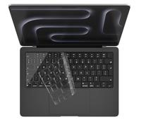 Pellicola protettiva per tastiera per MacBook Pro 2025-2021 da 14" 16" e Air 15" 13,6" M4 M3 M2 M1 chip A3112 A3186 A3241 A3240 accessori per laptop layout UK/EU ANSI (TPU trasparente)