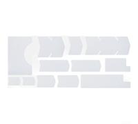 Pellicola Protettiva per telaio Bici Pieghevole PVC Anti-Graffio | Materiale PVC per premium, resistenza , per impatto , texture carbonio, protezione telaio(Black+Transparent)