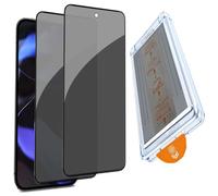 Pellicola protettiva privacy per Google Pixel 9 Pro/9, in vetro temperato anti spia a 28° con kit di rimozione della polvere con allineamento automatico, supporto per lo sblocco delle impronte