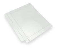 Pellicola protettiva Steelbook di alta qualità compatibile con Blu-ray Custom Fit Visible Fit, dorso visibile da 0,35 mm, in PET trasparente, senza J-Card, confezione da 100