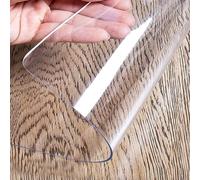 Pellicola protettiva trasparente per tavolo, copertura in PVC trasparente, 1 mm e 5 mm, resistente ai graffi, impermeabile, resistente al calore, a prova di grasso, ideale per tavoli da pranzo e