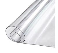 Pellicola protettiva trasparente per tavolo, spessore m, 80 x 120 cm, antigraffio, facile da pulire, copertura trasparente per la protezione dei mobili, scudo