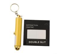 Pellicola reticolare di diffrazione, decomposizione dello spettro olografico lunghezza d'onda 20-2000nm, componente ottica esperimento di fisica, educativo (0,02 mm+penna)