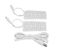 Pellicola Riscaldante USB Tappetino Riscaldante Elettrico In Fibra di Carbonio 2 Pezzi Morbido Sicuro 3,5x1,8 Pollici Tappetino Riscaldante Lavabile In Lavatrice per Calzini