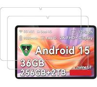 Pellicola salvaschermo in vetro temperato per tablet Blackview MEGA2 da 12 pollici, ad alta trasparenza, resistente ai graffi, anti-impronte (2 pezzi), trasparente