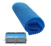 Pellicola Solare Piscina 1.2 x 7.1 m Protegge e Riscalda, Riscaldamento Ecologico Coperta Rettangolare Resistente Ai Raggi UV e All'Abrasione per Piscina Fuori Terra, Blu