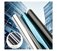 Pellicola Specchiata per Vetri, 10m Protezione solare Silver Fowin Window Film One Way Specchio riflettente Solar Tint Anti -Uv Edificio in vetro autoadesivo(Silver,70 x 1000 cm)