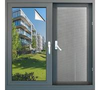 Pellicola Specchio Autoadesive 60 x 215 cm per La Privacy, Anti Uv, Antiriflesso Vetri Anti-Sole Pellicola con Strumenti di Installazione per Ufficio e Soggiorno, Argento bifacciale