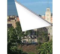 Pellicola Specchio per Finestre (60 x 400) MISURE GRANDI - CON COLLA Oscurante Privacy Riflettente Unidirezionale 99% Anti-UV Controllo del Calore Ufficio Casa vetri (Argento-Adesiva SENZA colla)