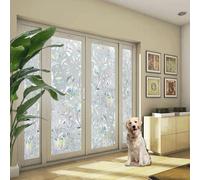 Pellicola Specchio per Vetri Finestre 80 x 130 cm, Tagliabile su Misura,Sicurezza Antieffrazione,Antirottura Antigraffiti, Statici Autoadesivi Pellicola Vetri, per Ufficio Bagno, tulipano