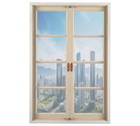 Pellicola Specchio per Vetri Finestre 80 x 200 cm Anti-Uv Controllo Del Calore Pellicola per Finestre Unidirezionale Oscurante per Vetri per Tutte Le, Argento