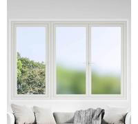 Pellicola statica per finestre, colore grigio ghiaccio, 45 x 2000 cm, in PVC, autoadesiva, design moderno, superficie elegante, senza colla, semplice