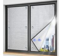 Pellicola Termica Isolante Caldo e Freddo per Vetri Finestre, Pellicole di Isolamento Termico Foglio di Alluminio Con Ventosa, Oscurante Totale Pellicolas, Pellicolas Riflettente(60x160cm)